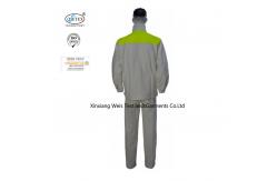 China White High Vis Yellow Two Tone Fire Retardant Suit EN11612 Standard supplier