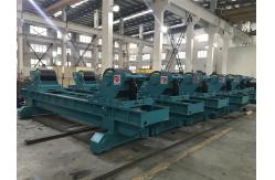 China Offshore Wind Tower 150t Movable Welding Turning Roller Rubber Wheel supplier