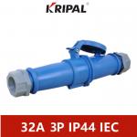 IP44 32 Amp IEC Industrial plugs and connectors 3P 4P 5P waterproof for sale