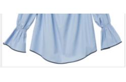 China Elastic Belt Blue Polyester Cotton Ladies Strapless Dress supplier