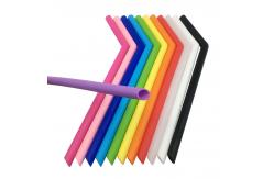 China Flexible Collapsible Silicone Drinking Straws BPA Free Reusable Smoothie Drinking Straw supplier