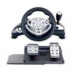 multi-interface gaming racing wheel steering wheel with foot pedal for PC (Direct-X & X-INPUT) /P3 /P4 for sale