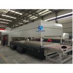 Double Bending Glass Tempering Furnace for Automotive Back glass with moulds pressing for sale