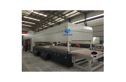 China Double Bending Glass Tempering Furnace for Automotive Back glass with moulds pressing supplier