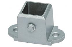 China Aluminum Floor Fence Post Sockets For Security Mesh Partitions Abrasion Resistance supplier