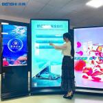 75 100 Inch Indoor Touch Screen Advertising Kiosk CMS Software LCD Displays