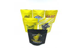 China HACCP Mylar Aluminum Foil Bags 14g Resealable Three Side Seals supplier