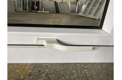 China Customized Size Bathroom Awning Window PVC Tempered Glass Window supplier