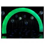 inflatable outdoor white color arch with RGB led lights for event advertising inflatable lighting rainbow led arches for sale