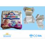 Magic Tape Infant Baby Diapers / Disposable Baby Nappies With OEM Service for sale
