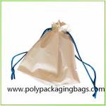 Clothing Packaging Poly Bags With Drawstring For Shopping / Sports / Travel / Party for sale