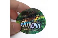 China 3d Holographic Seal Stickers Waterproof Reusable Cutomized Sizes supplier