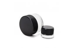 China 5g 10g 15g 1 oz Cosmetic Glass Cream Jars With Plastic Lid supplier