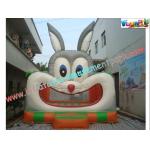 Inflatable Rabbit Commercial Bouncy Castles With CE / EN14960 for sale