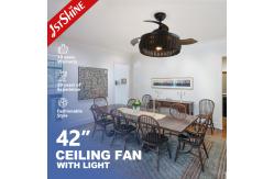 China Remote Control Caged Light Ceiling Fan , Decorative LED Ceiling Fan supplier