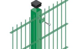 China Security 868 656 Double Welded Wire Mesh Fence 50*200mm Hole Powder Coating supplier