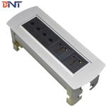 Company Office Room Table Pop Up Hidden Outlet With 2*Universal Power / 4*RJ45 for sale
