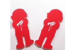 China Clothing Customized 3D Silica Gel Patch Heat Transfer Printing Logo supplier