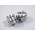 CNC Small Metal Machined Parts Aluminum Turning Components Silver Customized Size for sale
