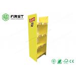 POP Floor Display OEM Foldable Paper Cardboard Floor Display Stand Custom Printed for sale
