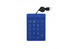China Anti-Virus Disinfectable Silicone Medical Industrial Numeric Keypad With Retractable USB Cable supplier