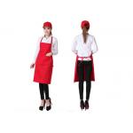 Portable Chef Kitchen Aprons Pure Color Three - Dimensional Double Pocket Design for sale