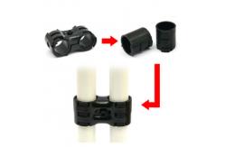 China Good Quality Black Double Metal Joint for Lean Pipe Workbench supplier
