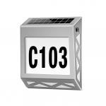 Waterproof 6000k Solar Address Sign Wall Light FCC 8pcs Led House Number Light