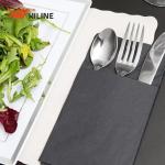 Pocketed Disposable paper Napkins Folded As Guest Towels For Christmas Thanksgiving for sale