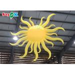Portable Yellow Inflatable Lighting Decoration Sun Model Hanging