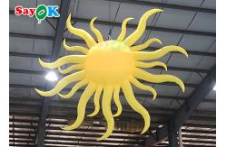 China Portable Yellow Inflatable Lighting Decoration Sun Model Hanging supplier
