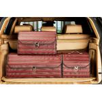 Pu Leather Trunk Tool Organizer , Custom Logo Folding Car Trunk Organizer