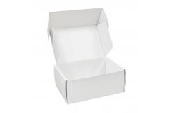 China Fashion Style Retangular Mailer Paper Box White Shoes And Clothing Shipping Boxes supplier