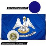 Nylon Custom Flag State Of Louisiana Flag 3x5' Strong Canvas Heading And Brass Grommets for sale