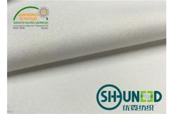 China 100% Polyester Interlining Fabric With Flat Coating HDPE For Casual Shirt supplier