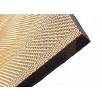 Architectural Decorative Glass Laminated Metal Mesh For Wall Partitioning