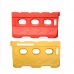Red Customized Plastic Water Filled Road Safety Barriers PE For Traffic Regulation for sale