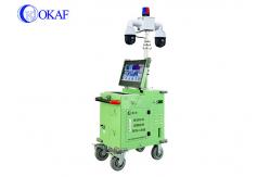 China 3.5m Telescopic Mast Mobile Sentry Surveillance Trailers For Construction Site supplier