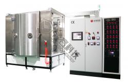 China Glassware Vacuum Ion Plating Machine Strong Adhesion PVD Thin Films supplier