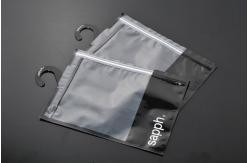 China Attractive Poly Bag Packaging Slider Zipper And Hanger For Cotton Socks supplier