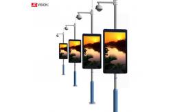 China Outdoor Bright P6 Wifi Digital Signage Smart Light Pole LED Display supplier