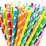 Disposable Graduation Paper Straws Juice Milkshake Smoothie Paper Straws for sale
