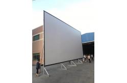 China FCC ROHS Front And Rear Projector Screen Fast Folding Soft Fabric supplier