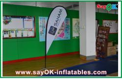 China Advertsing Teardrop Flag Feather Customized With Logo Printing H 2.5m supplier