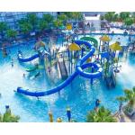 Customized Playground Water Slide Medium Theme Park Aqua Tower for sale