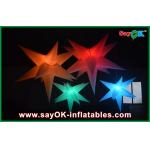 OEM Holiday Hanging Decorative Led Inflatable Star Blue Red Orange for sale