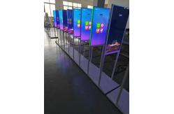 China 32 Inch Dual Side Floor Stand Digital Signage Aluminum Alloy Frame supplier