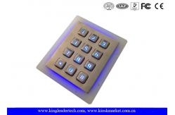 China IP65 Rated Stainless Steel Keypad 3x4 Keypad for Access Control System supplier