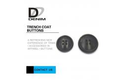 China 4 Hole Resin Trench Coat Buttons Delicate And Smooth Lines ISO 9001 Approved supplier