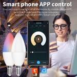 10W Remote Control Smart Wifi LED Bulb Aluminum PC Lamp Bulb